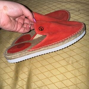 Michael Kors Red Espadrille Slip-Ons